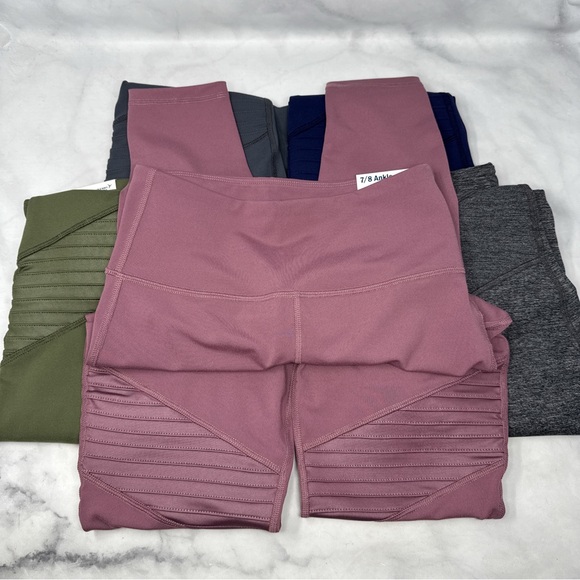 NWT Old Navy 5 Pairs High-Rise Moto Compression 7/8-Length Street Leggings Tall - Picture 3 of 10